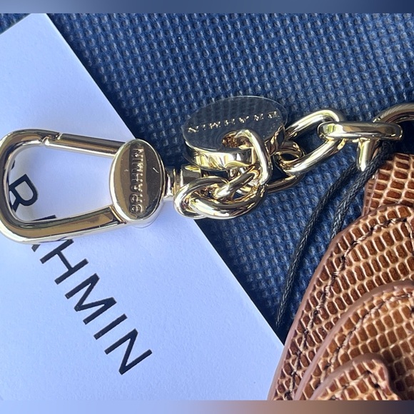 NWT Brahmin 3D Butterfly Tassel TOBACCO ALL OVER LIZARD Purse Charm#3 - Picture 11 of 14